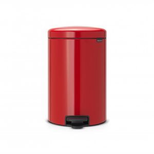 Brabantia newIcon pedaalemmer 20 liter met kunststof binnenemmer - Passion Red