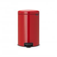 Brabantia newIcon pedaalemmer 20 liter met kunststof binnenemmer - Passion Red - thumbnail