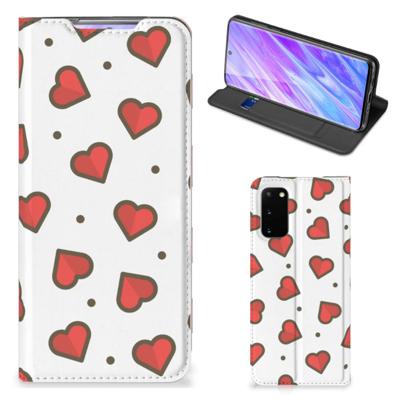 Samsung Galaxy S20 | Hoesje met Magneet | Hearts