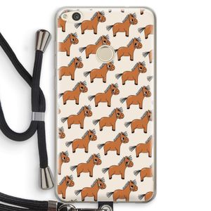 Pony: Huawei Ascend P8 Lite (2017) Transparant Hoesje met koord