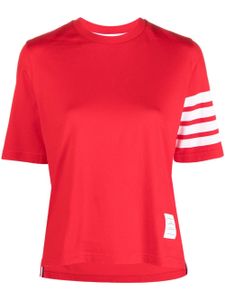 Thom Browne t-shirt à 4 bandes signature - Rouge