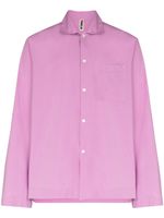 TEKLA chemise de pyjama en popeline - Violet