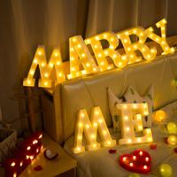 Alfabet Engels Letter A Shape decoratieve licht droge batterij aangedreven Warm witte staande opknoping van de vakantie LED licht