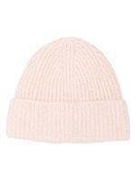 Acne Studios bonnet en maille nervurée - Rose