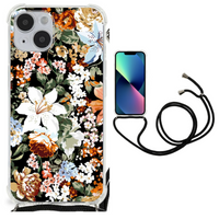 Case voor iPhone 14 Plus Dark Flowers - thumbnail