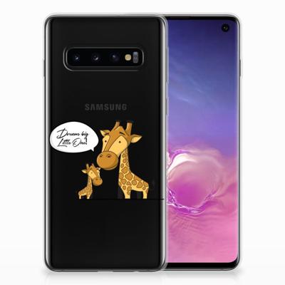 Samsung Galaxy S10 Telefoonhoesje met Naam Giraffe Samsung Galaxy S10 Telefoonhoesje met Naam Giraffe