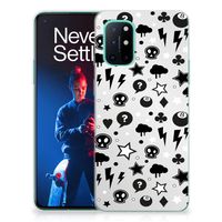 Silicone Back Case OnePlus 8T Silver Punk - thumbnail