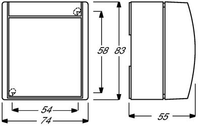 ABB 2CKA001085A1610 Schakelaar IP44 Grijs-wit (RAL 7035), Blauw-groen