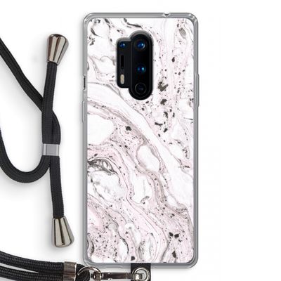 Mengelmoes: OnePlus 8 Pro Transparant Hoesje met koord