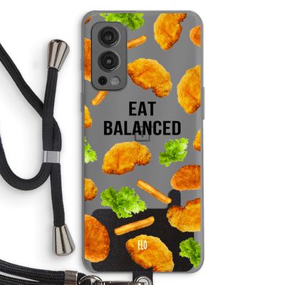 Eat Balanced: OnePlus Nord 2 5G Transparant Hoesje met koord