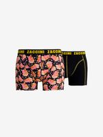 Zaccini boxershorts 2-pack zwart en popcorn