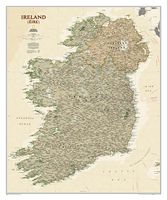 Wandkaart Ierland, antiek, 76 x 92 cm | National Geographic - thumbnail