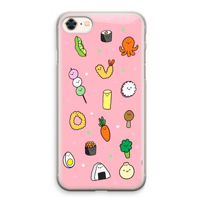 Happy bento friends: iPhone 8 Transparant Hoesje