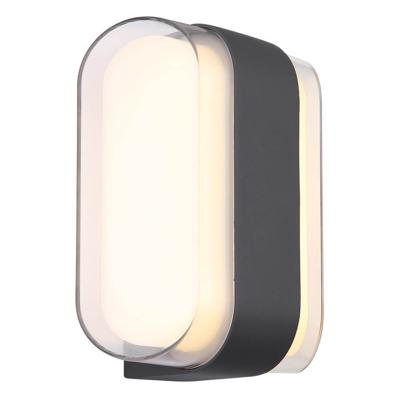 Globo Design wandlampPlixon antraciet ovaal - 34315