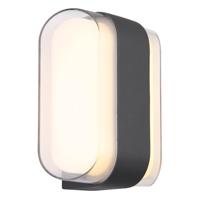 Globo Design wandlampPlixon antraciet ovaal - 34315