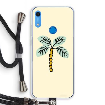 Palmboom: Huawei Y6s Transparant Hoesje met koord