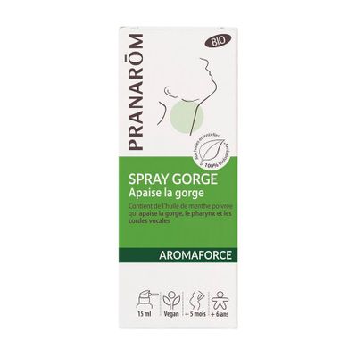 Pranarôm Verzachtende Keelspray Bio 15ml