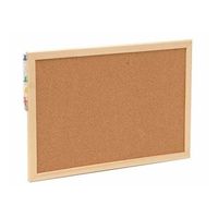 Prikbord/memobord naturel kurk 30 x 45 cm - Prikborden