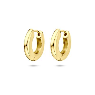 Verguld Zilveren Klapoorringen Geel - 15,5x3mm - 925 Zilver, 1 Micron