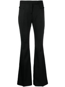 TOM FORD pantalon évasé en laine à taille haute - Noir