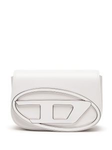 Diesel medium 1DR leather shoulder bag - Blanc