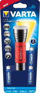 Varta 17627101421 Zwart, Rood Zaklamp LED