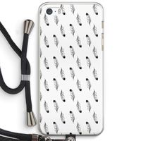 Pluimen: iPhone 5 / 5S / SE Transparant Hoesje met koord