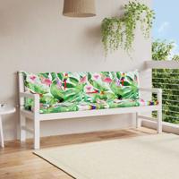 Tuinbankkussens 2 st 200x50x7 cm stof meerkleurig