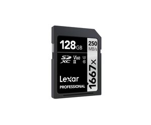 Lexar SDXC Professional 128GB UHS-II V60 1667x