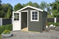 Outdoor Life Products | Tuinhuis Wels 230 x 230 | Gecoat | Green Grey-Wit - thumbnail