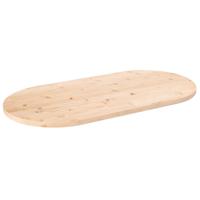 Tafelblad ovaal 90x45x2,5 cm massief grenenhout