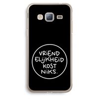 Vriendelijkheid: Samsung Galaxy J3 (2016) Transparant Hoesje