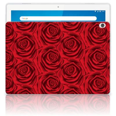 Lenovo Tab M10 | Siliconen hoesje | Red Roses Lenovo Tab M10 | Siliconen hoesje | Red Roses