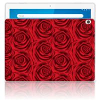 Lenovo Tab M10 | Siliconen hoesje | Red Roses