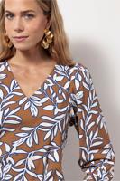 Les leaves top - caramel/ink blue - 13110