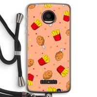 Chicken 'n Fries: Motorola Moto Z Force Transparant Hoesje met koord
