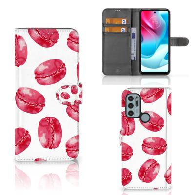 Motorola Moto G60s | Book Cover | Pink Macarons