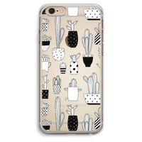 Cactusmotief: iPhone 6 Plus / 6S Plus Transparant Hoesje