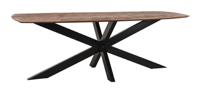 LABEL51 Deens Ovale Eettafel 'Zane' Espresso Mangohout, 220 x 100cm