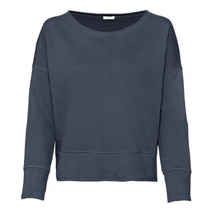 Sweatshirt van bio-katoen met boothals, nachtblauw Maat: 40/42