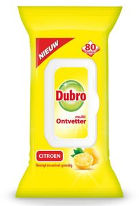 Dubro Doekjes multi ontvetter citroen (80 st)