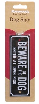 Rosewood beware of the dog waakbordje
