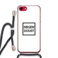 Negenduust vierkant: iPhone SE 2020 Transparant Hoesje met koord Negenduust vierkant: iPhone SE 2020 Transparant Hoesje met koord