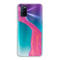 Paarse stroom: Oppo A52 Transparant Hoesje