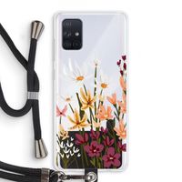 Painted wildflowers: Samsung Galaxy A71 Transparant Hoesje met koord
