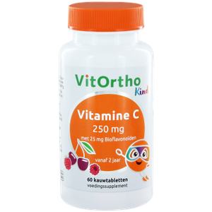 VitOrtho Kind Vitamine C 250mg Kauwtabletten