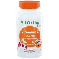 VitOrtho Kind Vitamine C 250mg Kauwtabletten