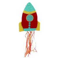 Funny Fashion Pinata van papier - Space/raket thema - 42 x 32 cm - Verjaardag kinderen