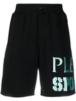 Plein Sport short de sport à logo imprimé - Noir - thumbnail