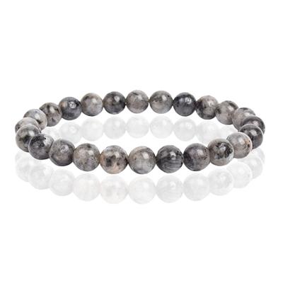 Natuursteen Armband met 8mm Kralen Memphis - Labradorite
